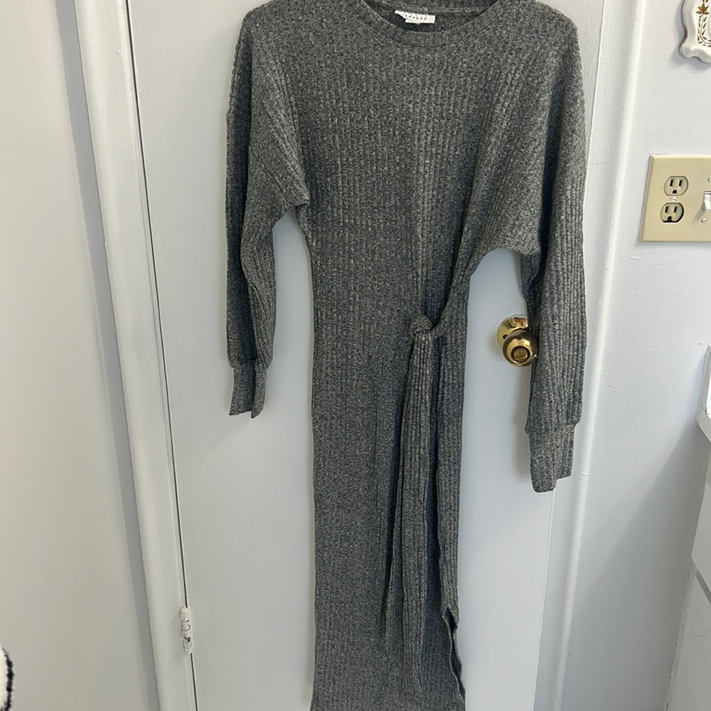 Top shop grey midi dress